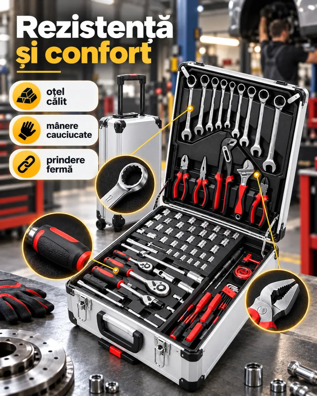 Set instrumente 408pcs Profesional, pcs