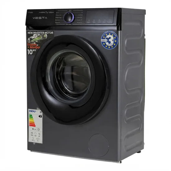 M/spalat VESTA F7122SD/Silver 7kg, pcs