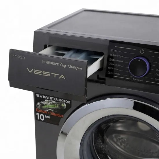 M/spalat VESTA F7122SD/Silver 7kg, pcs