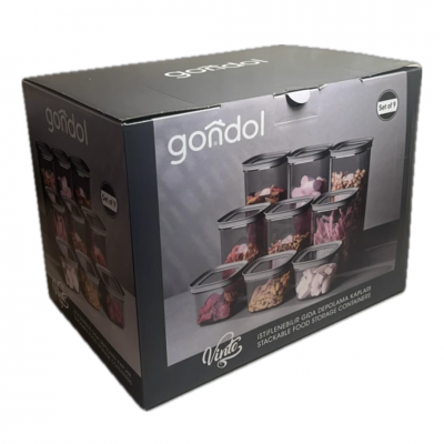 G890/9  Set 9 Containere Nordika Gondol 9 buc, pcs